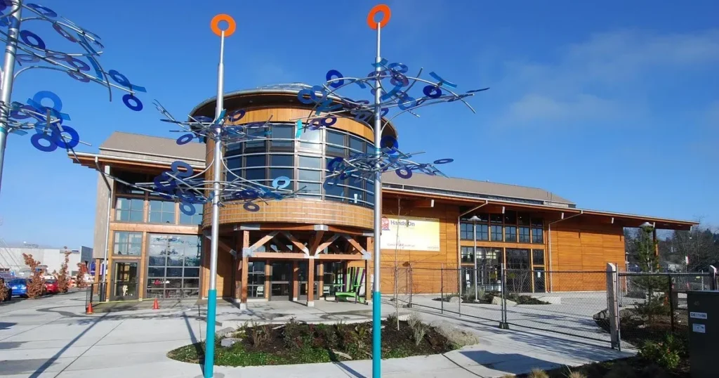 The exterior entrance of Hands On Children's Museum in Olympia.