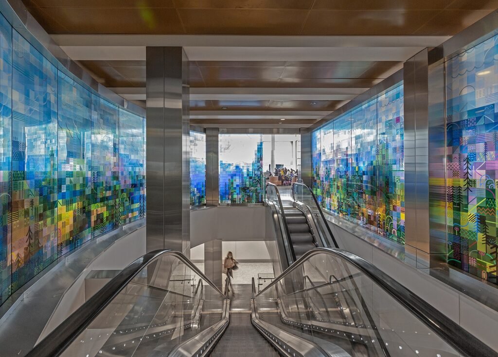 Cascadia art installation, find it on your next SeaTac layover.