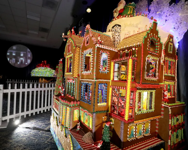 Sheraton Hotel gingerbread village.